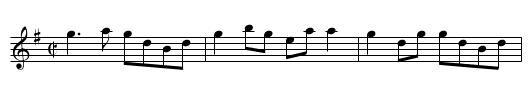 Eddie Moloney's - staff notation