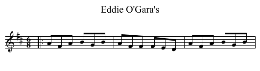 Eddie O'Gara's - staff notation