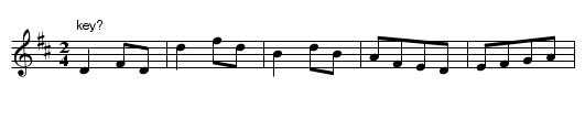 Edinbrough Castle. JB.06 - staff notation