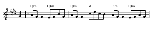 Edinburgh Rock Blues - staff notation
