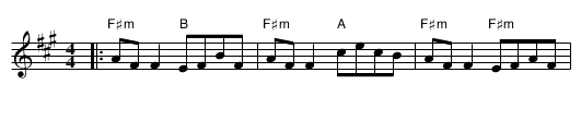 edinburgh rock - staff notation