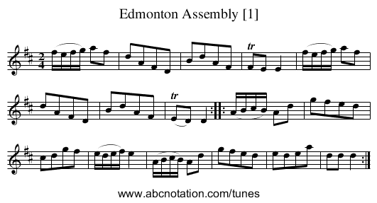 Edmonton Assembly [1] - staff notation