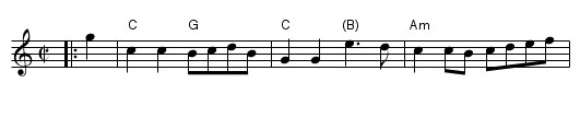 Edradynate Medley - staff notation