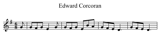 Edward Corcoran - staff notation