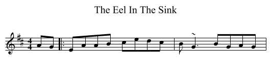 Eel In The Sink, The  - staff notation