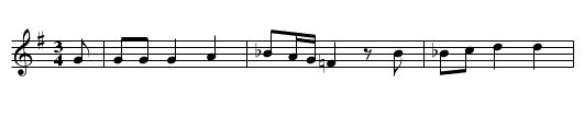 EEN SOUDAEN HAT EEN DOCHTF[ERK3EN - staff notation
