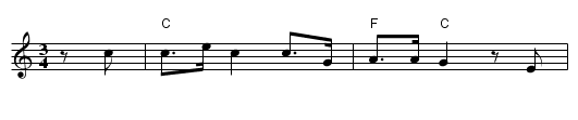 Eg gjette tulla - staff notation