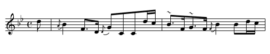 Eglinton Castle - staff notation