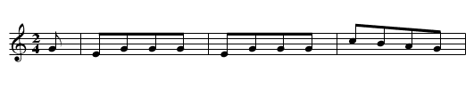EI SIN D'R DENN DEI HOSENBENGEL - staff notation