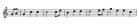 Ei Tauber ruggu - staff notation