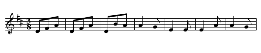 Eifersucht - staff notation