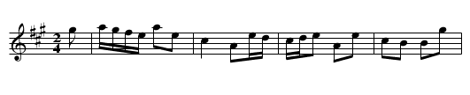 Eight Men of Moidart - staff notation