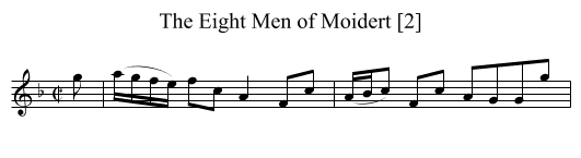 Eight Men of Moidert [2], The - staff notation