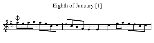 Eighth of January [1] - staff notation