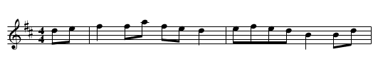 Eighth of January, The - staff notation