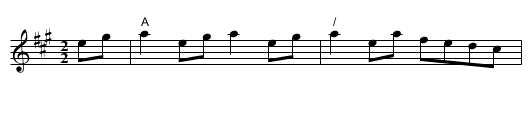 Eightsome Reel - staff notation