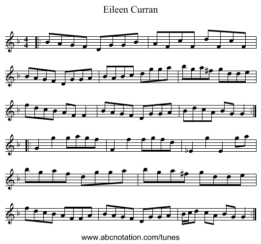 Eileen Curran - staff notation