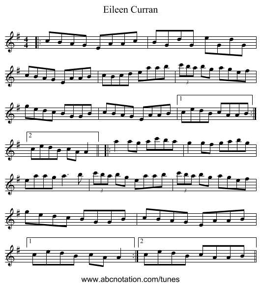 Eileen Curran - staff notation