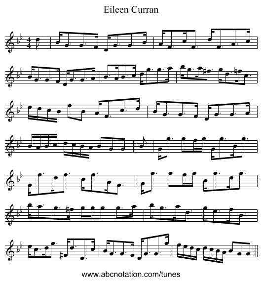 Eileen Curran - staff notation