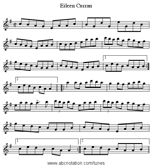 Eileen Curran - staff notation