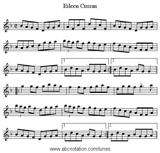 Eileen Curran - staff notation