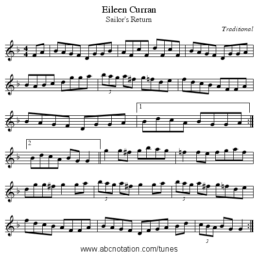 Eileen Curran - staff notation