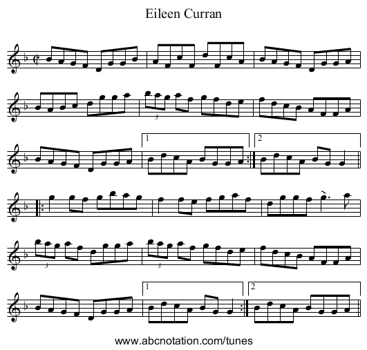 Eileen Curran - staff notation