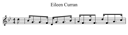 Eileen Curran - staff notation