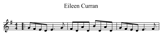 Eileen Curran - staff notation