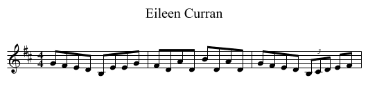 Eileen Curran - staff notation