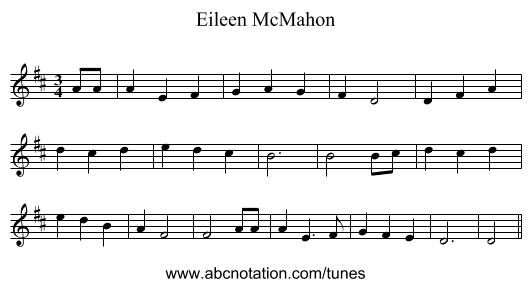 Eileen McMahon - staff notation