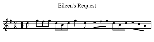 Eileen's Request - staff notation