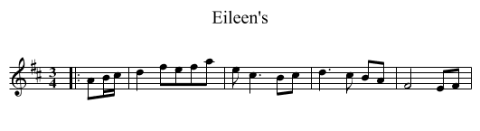 Eileen's - staff notation
