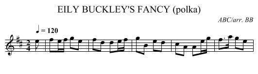 EILY BUCKLEY'S FANCY (polka) - staff notation