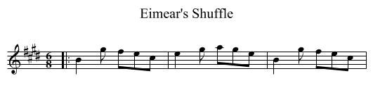 Eimear's Shuffle - staff notation