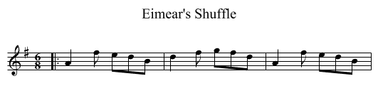 Eimear's Shuffle - staff notation