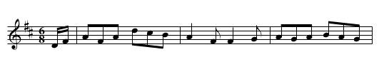 Ein anderer Schwegelmarsch aus Hart - staff notation