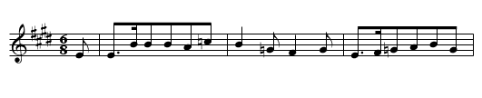 EIN MAEKEN VON ACHTEIN JAHREN - staff notation