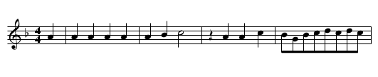 EINS BAUREN SOHN HAT SICH VERMESSN - staff notation