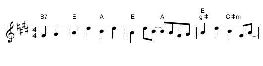 Einstein's Reel - staff notation