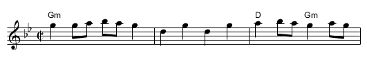 Ekaterina's Favourite - staff notation