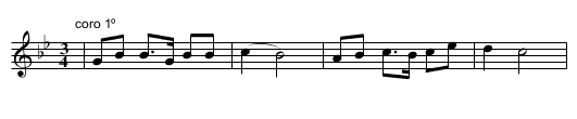 El Calvariu (CT 486) - staff notation