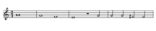 El grillo - staff notation