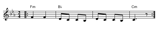 El Ha-Rahat (Cm) - staff notation