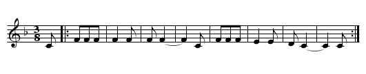 El Mandilín - staff notation
