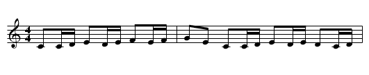 El Pandeiru (MQ 042) - staff notation