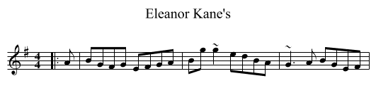 Eleanor Kane's - staff notation