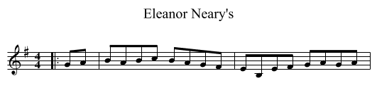 Eleanor Neary's - staff notation