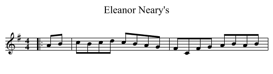 Eleanor Neary's - staff notation