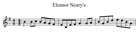 Eleanor Neary's - staff notation